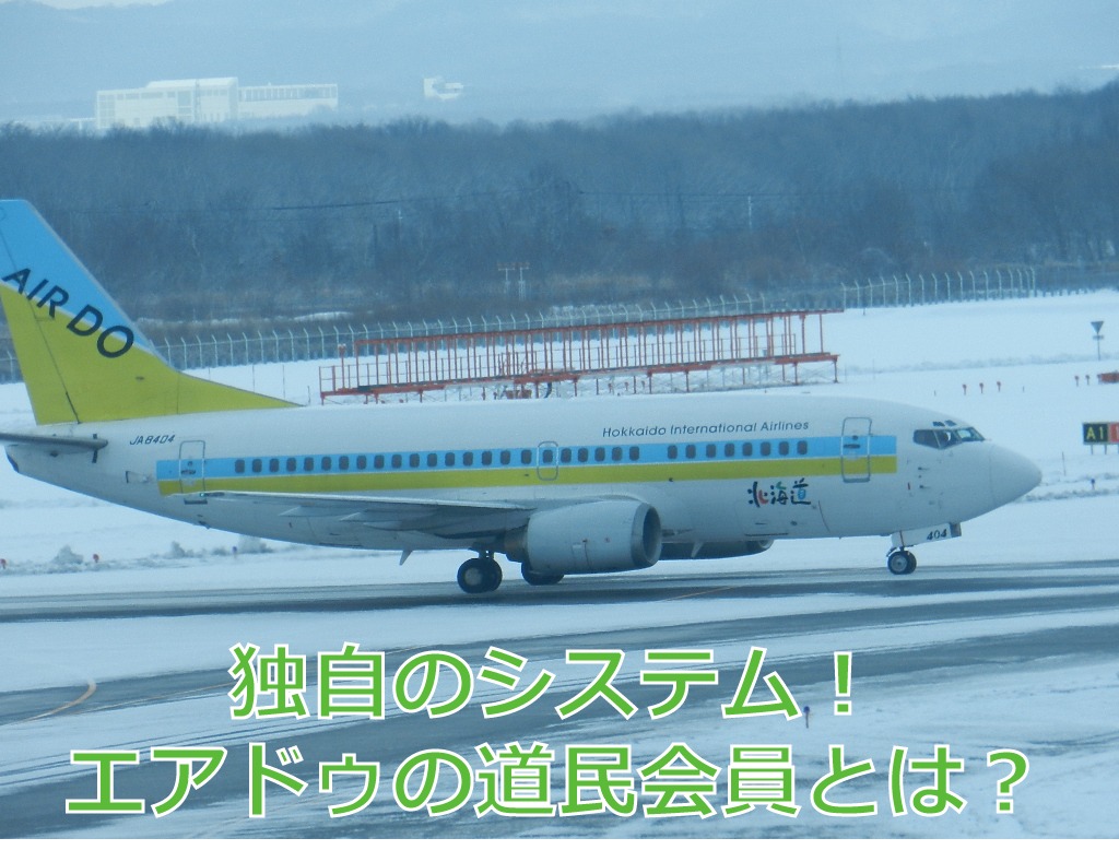 エア ドゥの独自ポイント 道民会員 Lcc 格安航空券 リアルな搭乗レポートと格安航空券のお役立ちニュースを日々更新中