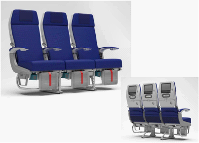 ANA（全日空）　国際線でエアバスA320neoを導入　　薄型シート